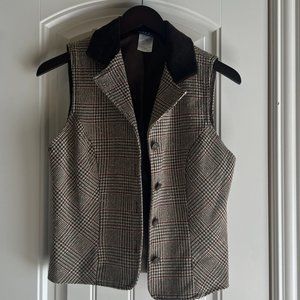 Brown Tweed Vest- Perfect for Fall!